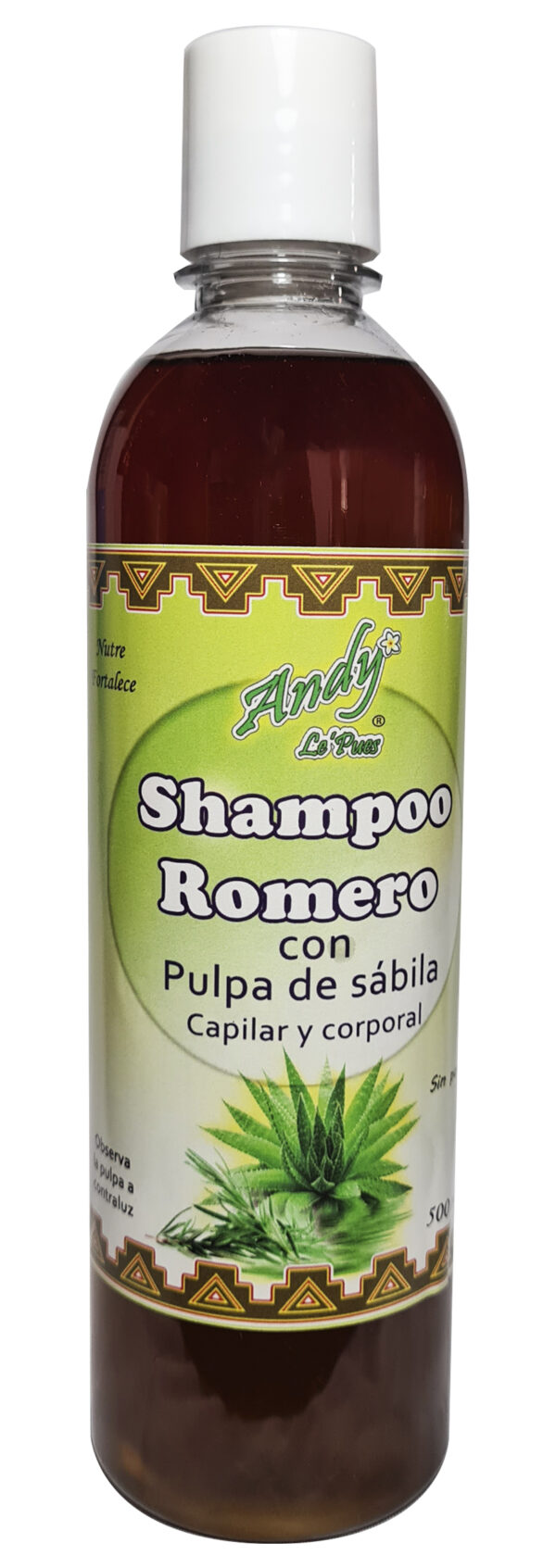 Shampoo romero sin fondo