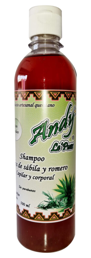 Shampoo de romero sin fondo